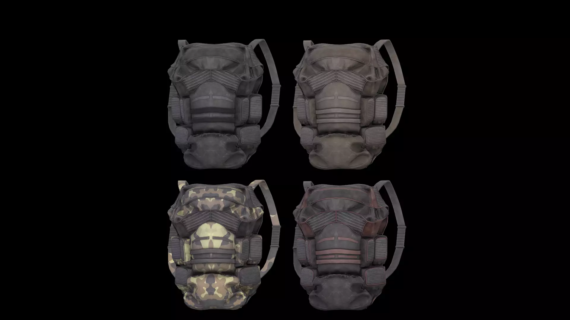 Dayz bagpack Low-poly 3D model_2