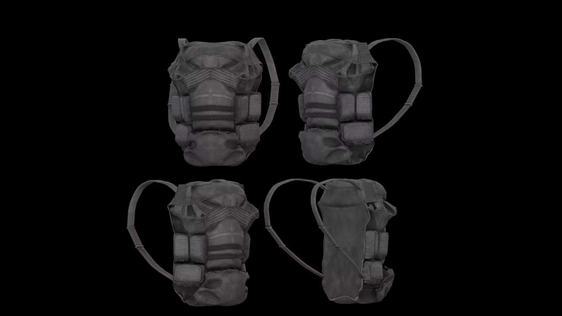 Dayz bagpack Low-poly 3D model_4