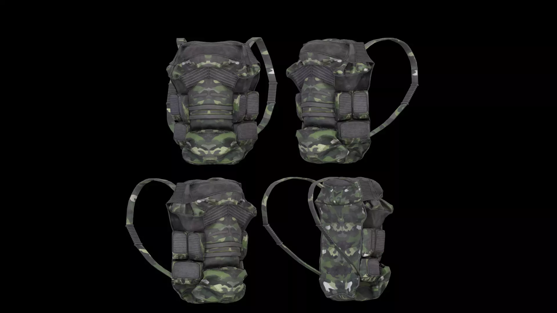 Dayz bagpack Low-poly 3D model_9