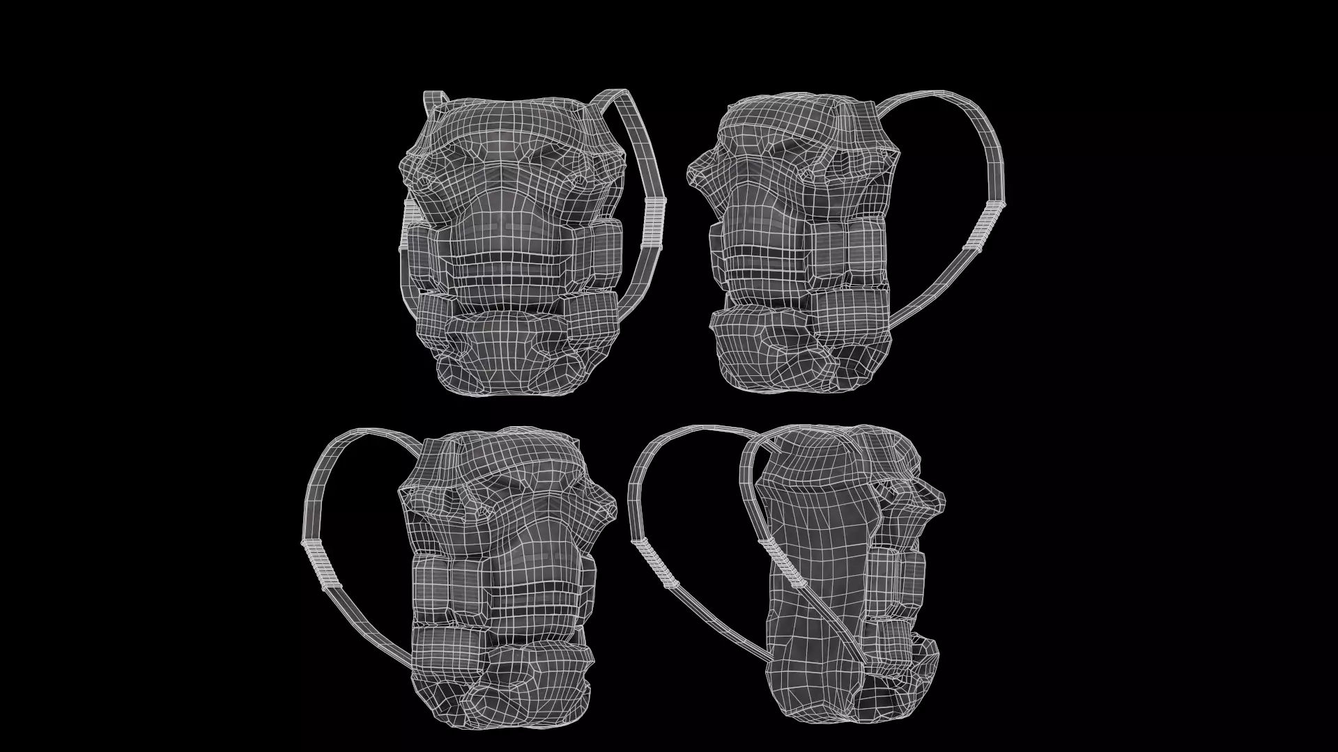 Dayz bagpack Low-poly 3D model_12