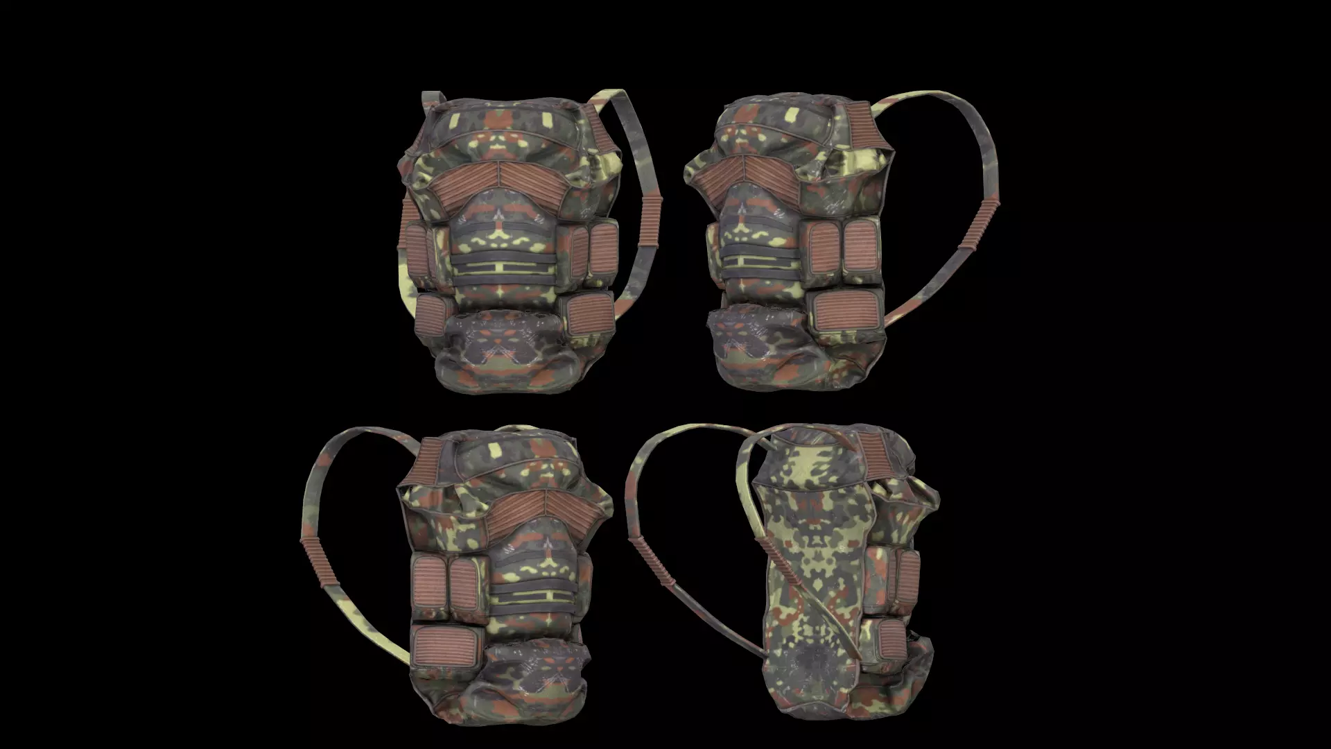 Dayz bagpack Low-poly 3D model_7