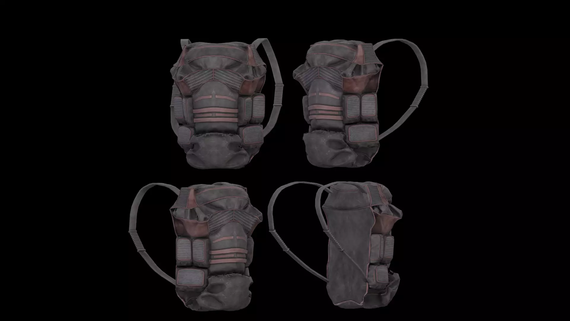 Dayz bagpack Low-poly 3D model_6