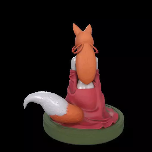 2049COLORFUL Fox Spirit Woman in Pu Song Ling Style  magic 3D print model_14