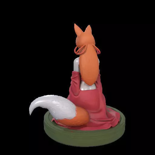 2049COLORFUL Fox Spirit Woman in Pu Song Ling Style  magic 3D print model_15