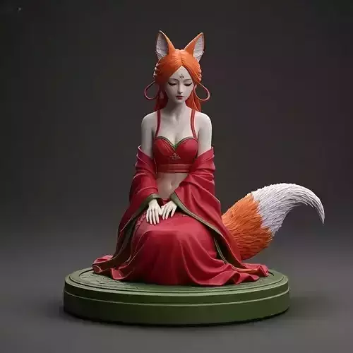 2049COLORFUL Fox Spirit Woman in Pu Song Ling Style  magic