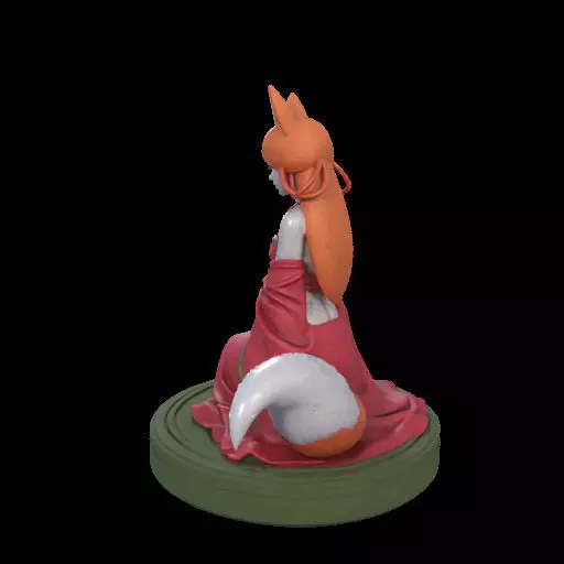 2049COLORFUL Fox Spirit Woman in Pu Song Ling Style  magic 3D print model_19