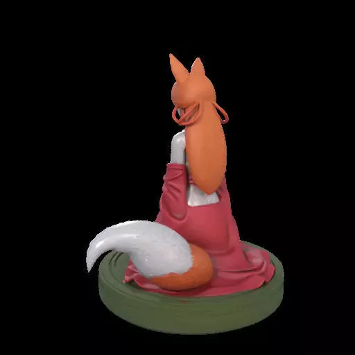 2049COLORFUL Fox Spirit Woman in Pu Song Ling Style  magic 3D print model_16