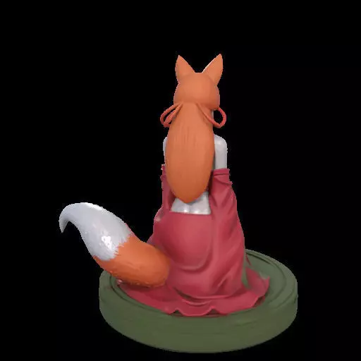 2049COLORFUL Fox Spirit Woman in Pu Song Ling Style  magic 3D print model_11