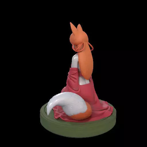 2049COLORFUL Fox Spirit Woman in Pu Song Ling Style  magic 3D print model_17
