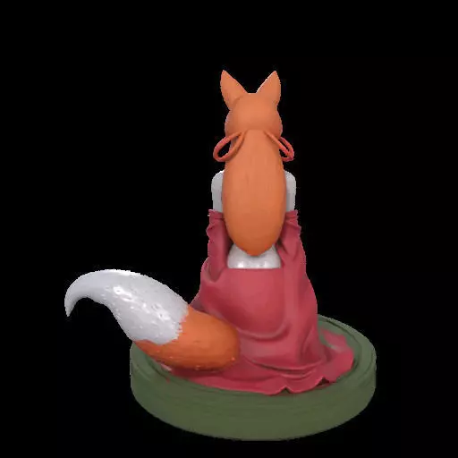 2049COLORFUL Fox Spirit Woman in Pu Song Ling Style  magic 3D print model_13