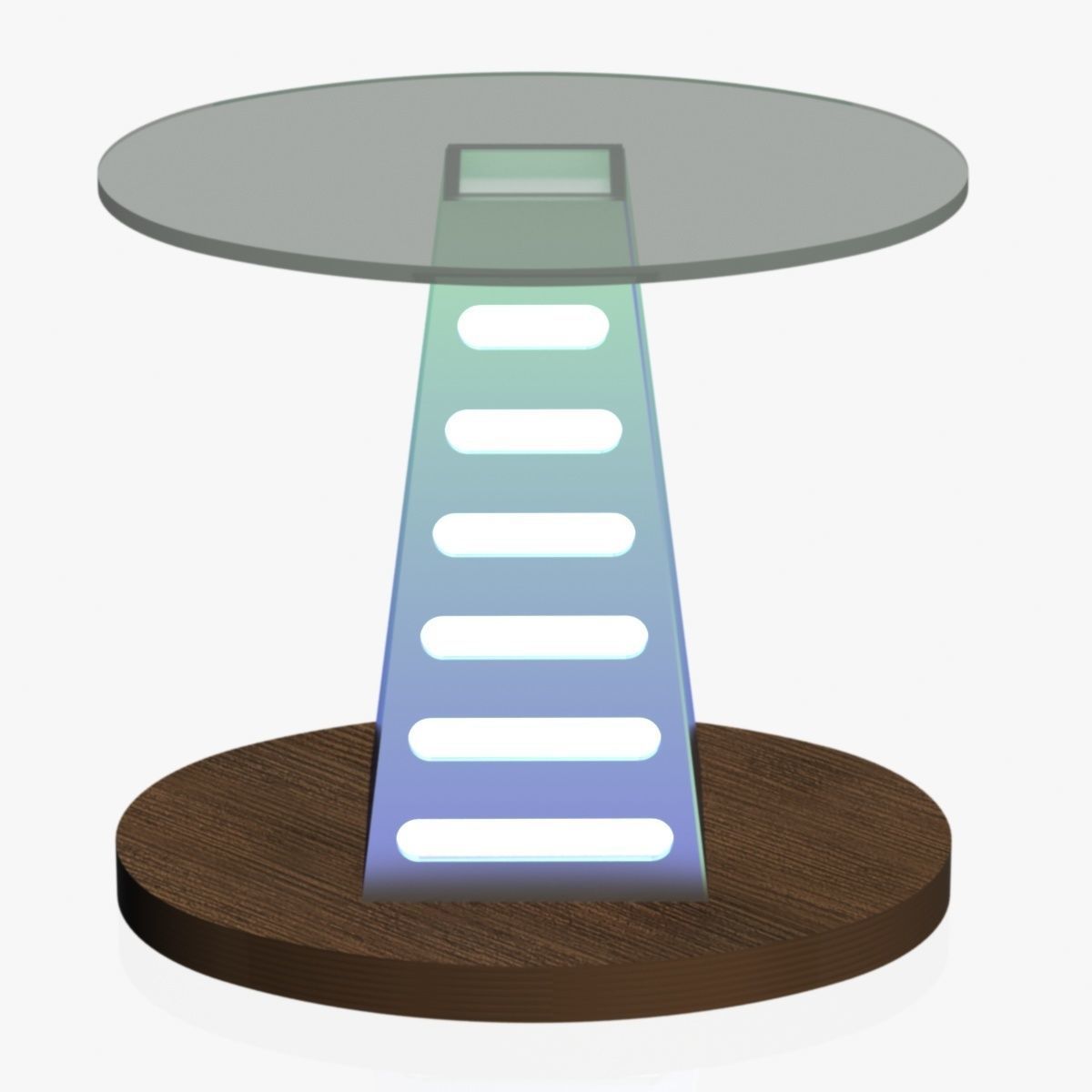 Lectern side table with metal base Free 3D model_5