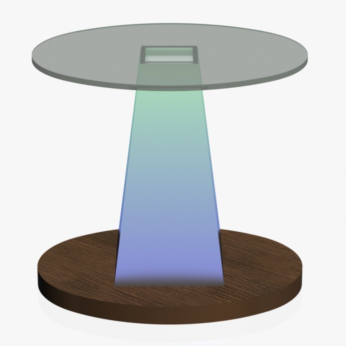 Lectern side table with metal base Free 3D model_8