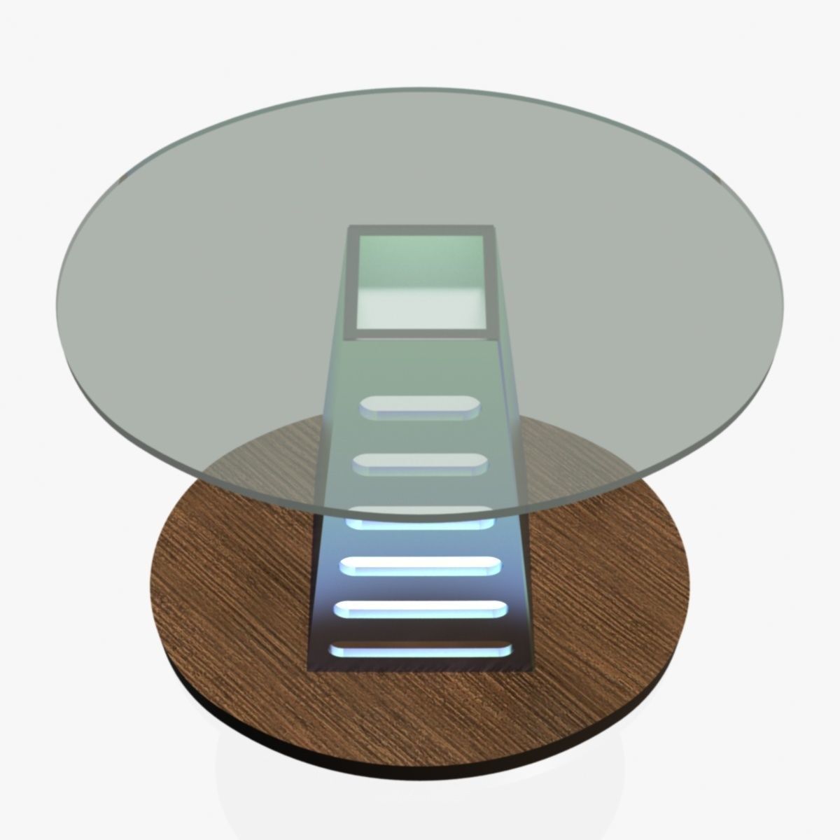 Lectern side table with metal base Free 3D model_10