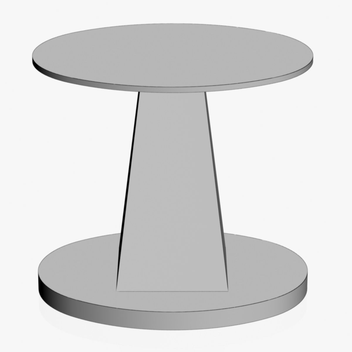 Lectern side table with metal base Free 3D model_12