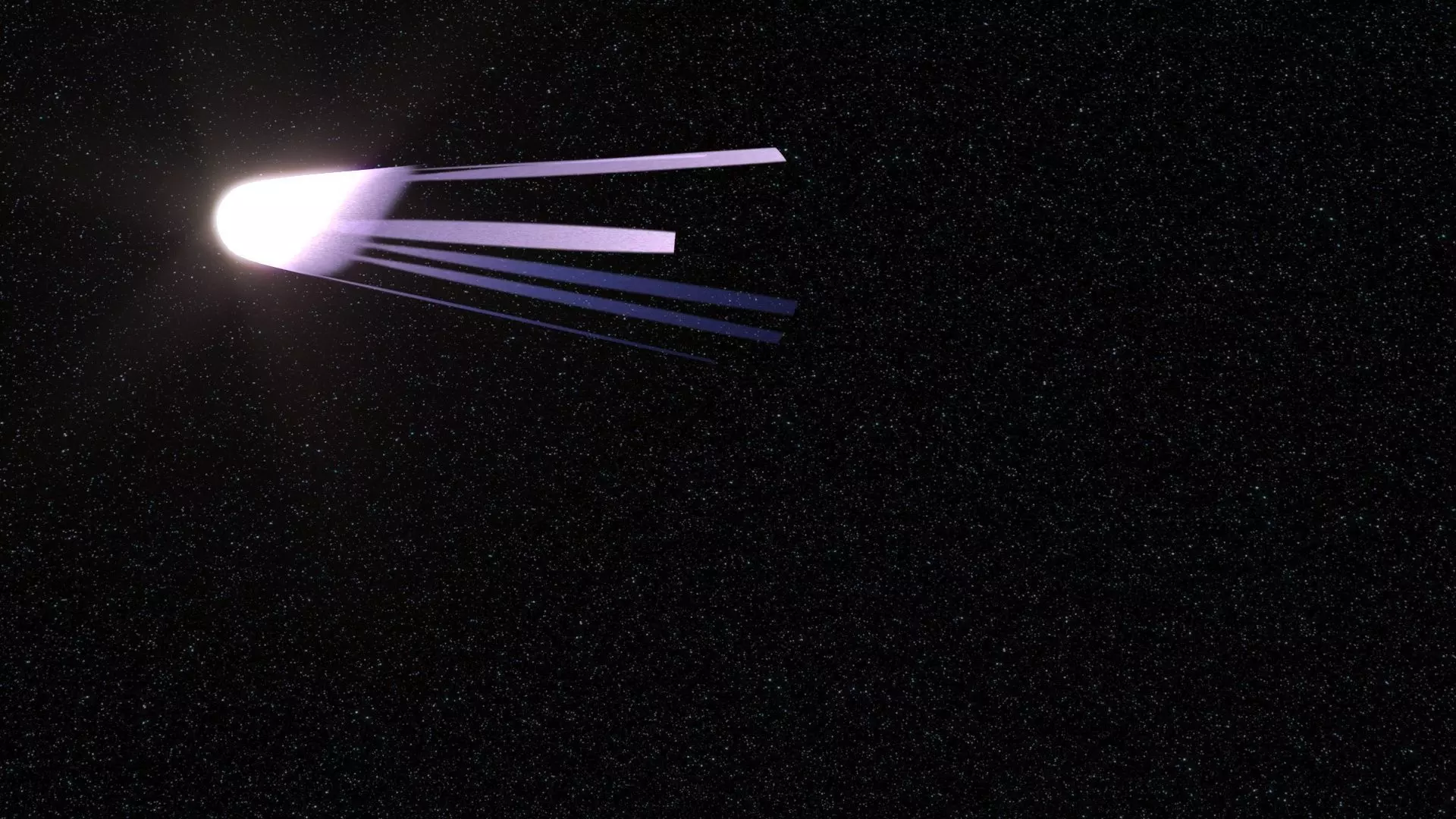 Halleys Comet 3D model_0