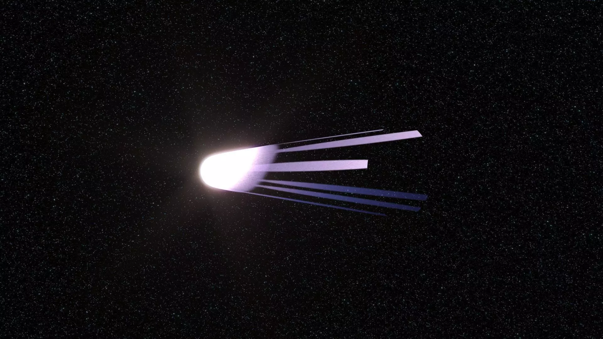 Halleys Comet 3D model_1