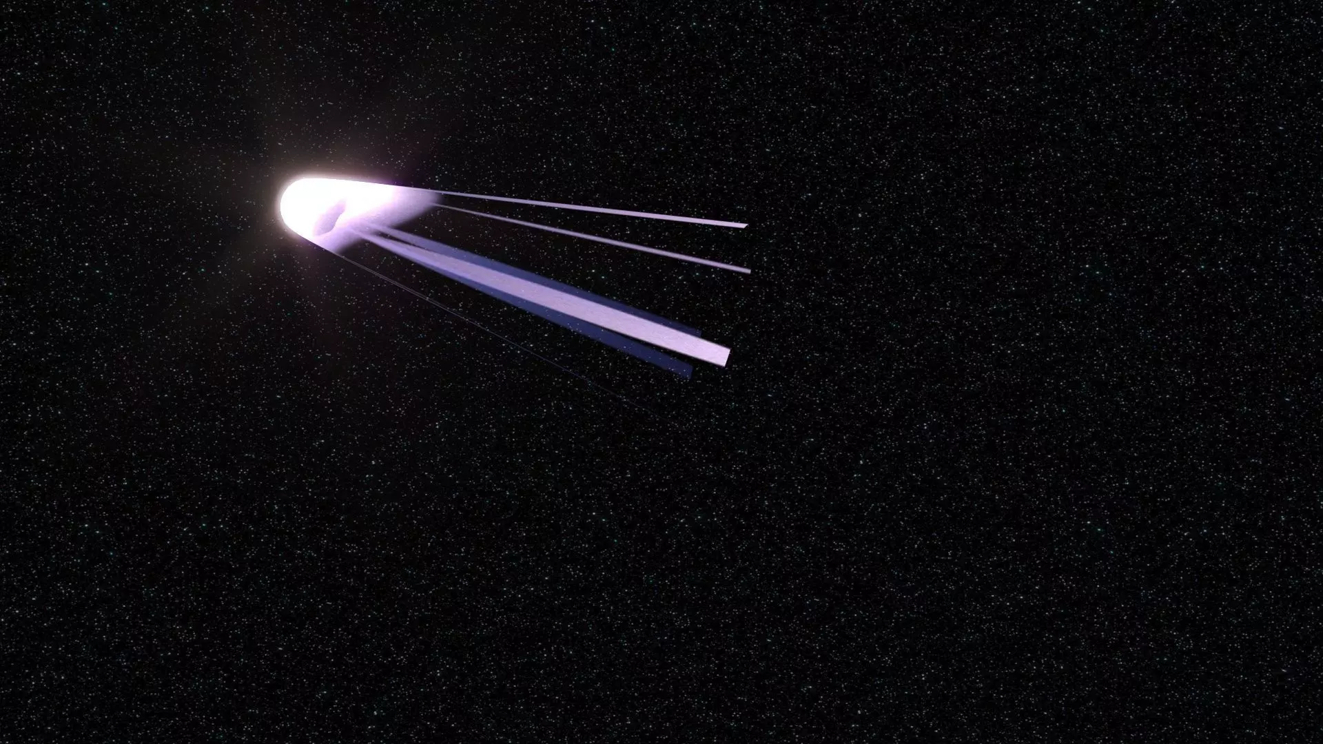 Halleys Comet 3D model_6