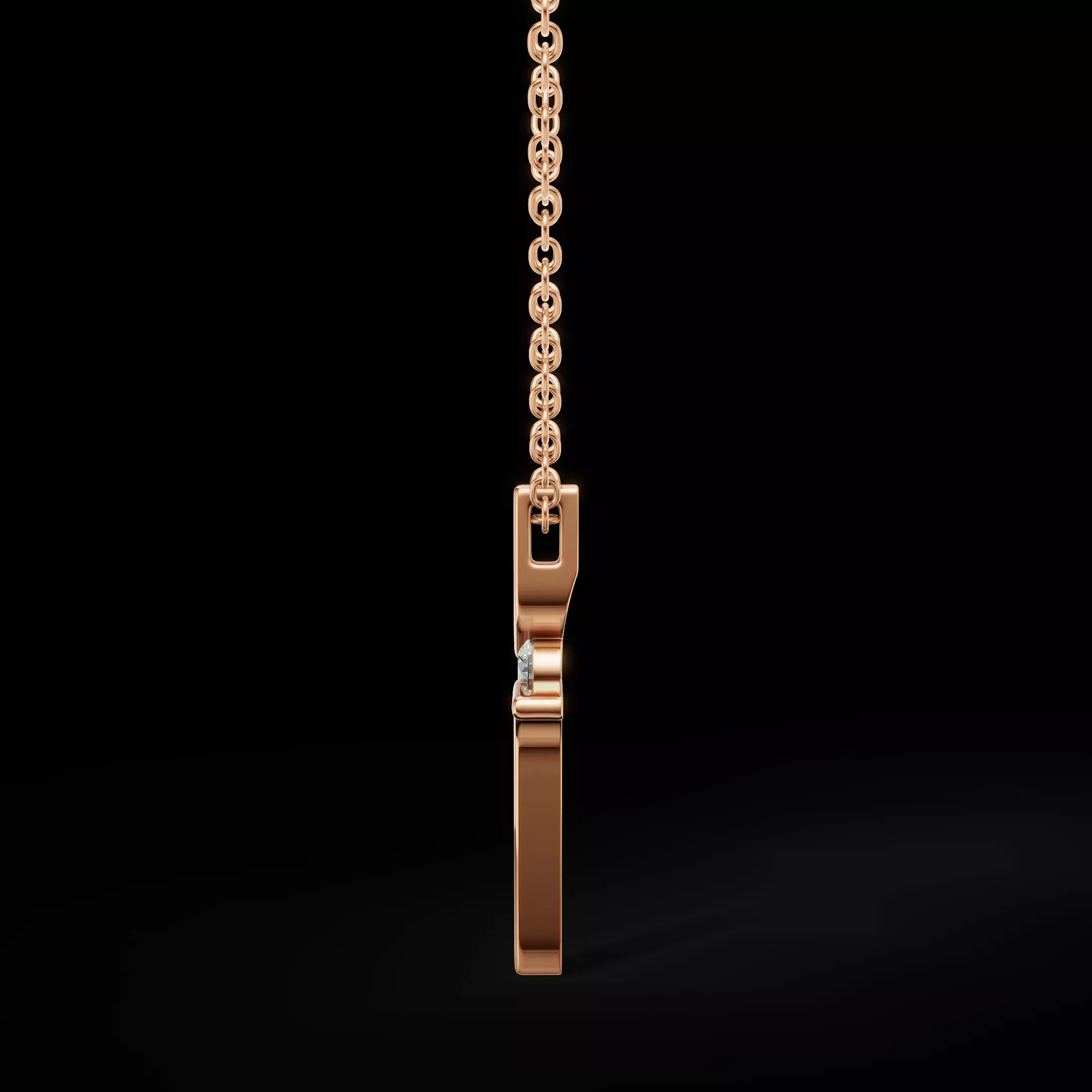 Elegant Cross Pendant 3D CAD Model Print and Jewelry Ready 3D print model_13