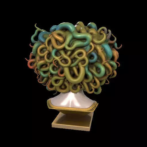 2050  Medusa Gorgon Head  3D Model  magic 3D print model_12