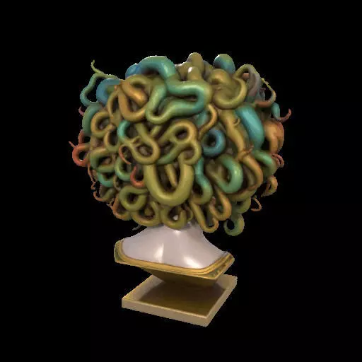 2050  Medusa Gorgon Head  3D Model  magic 3D print model_11