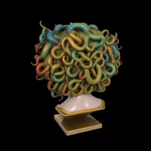 2050  Medusa Gorgon Head  3D Model  magic 3D print model_15