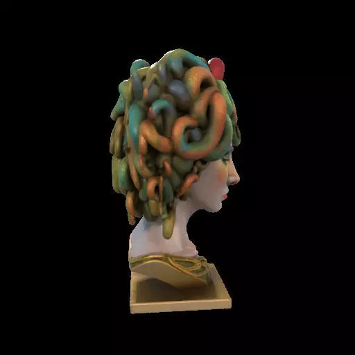 2050  Medusa Gorgon Head  3D Model  magic 3D print model_34