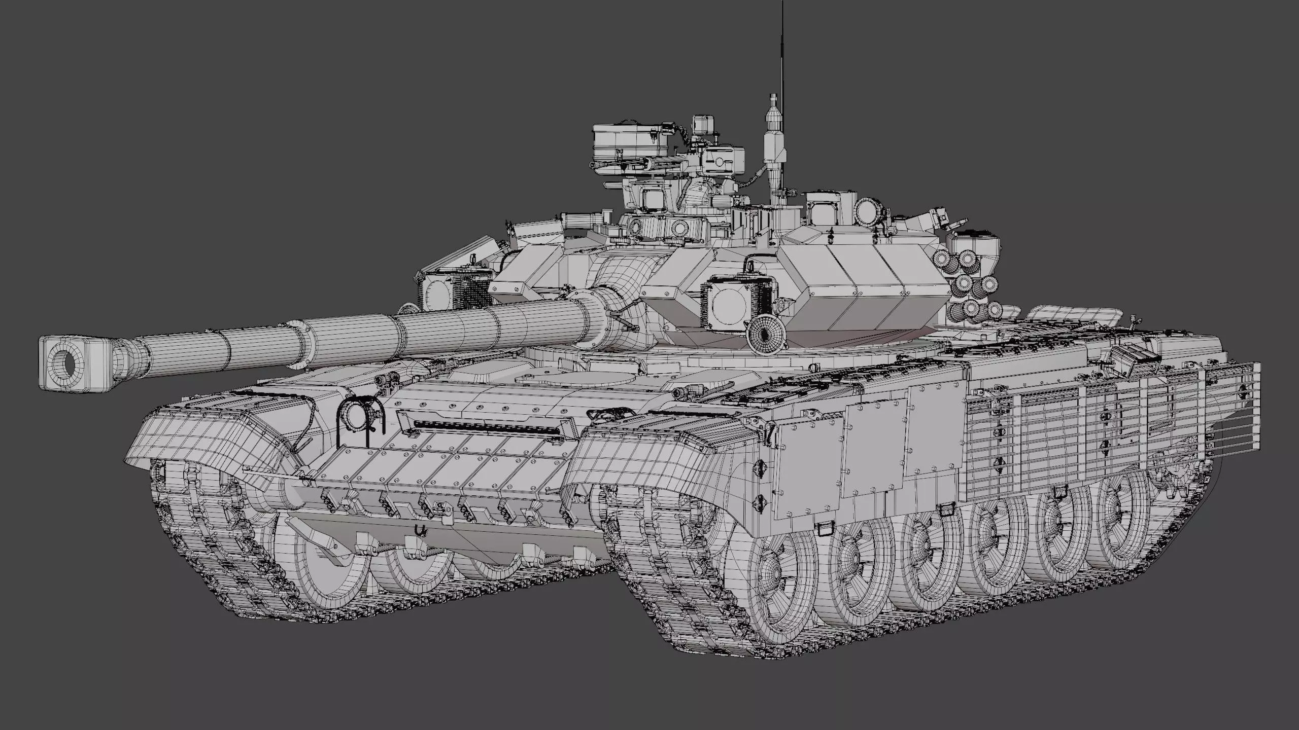 Tank Object 187 With X-shaped engine 3D Model 3D model_30