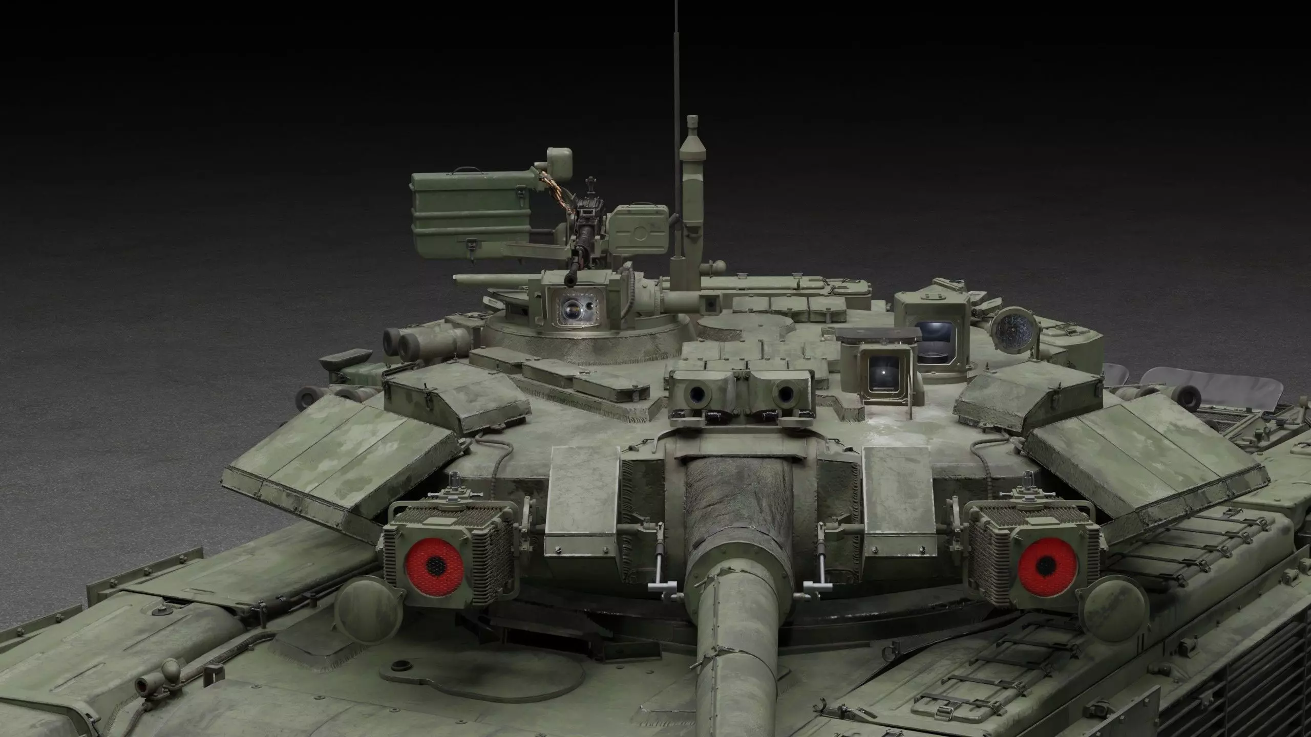 Tank Object 187 With X-shaped engine 3D Model 3D model_23