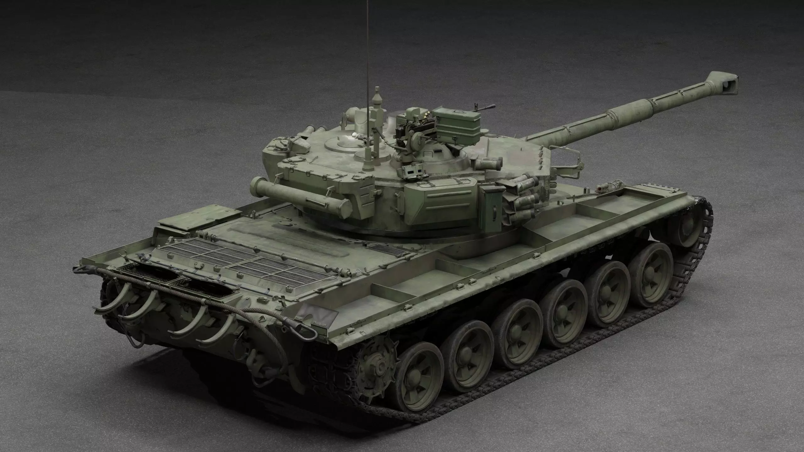 Tank Object 187 With X-shaped engine 3D Model 3D model_20