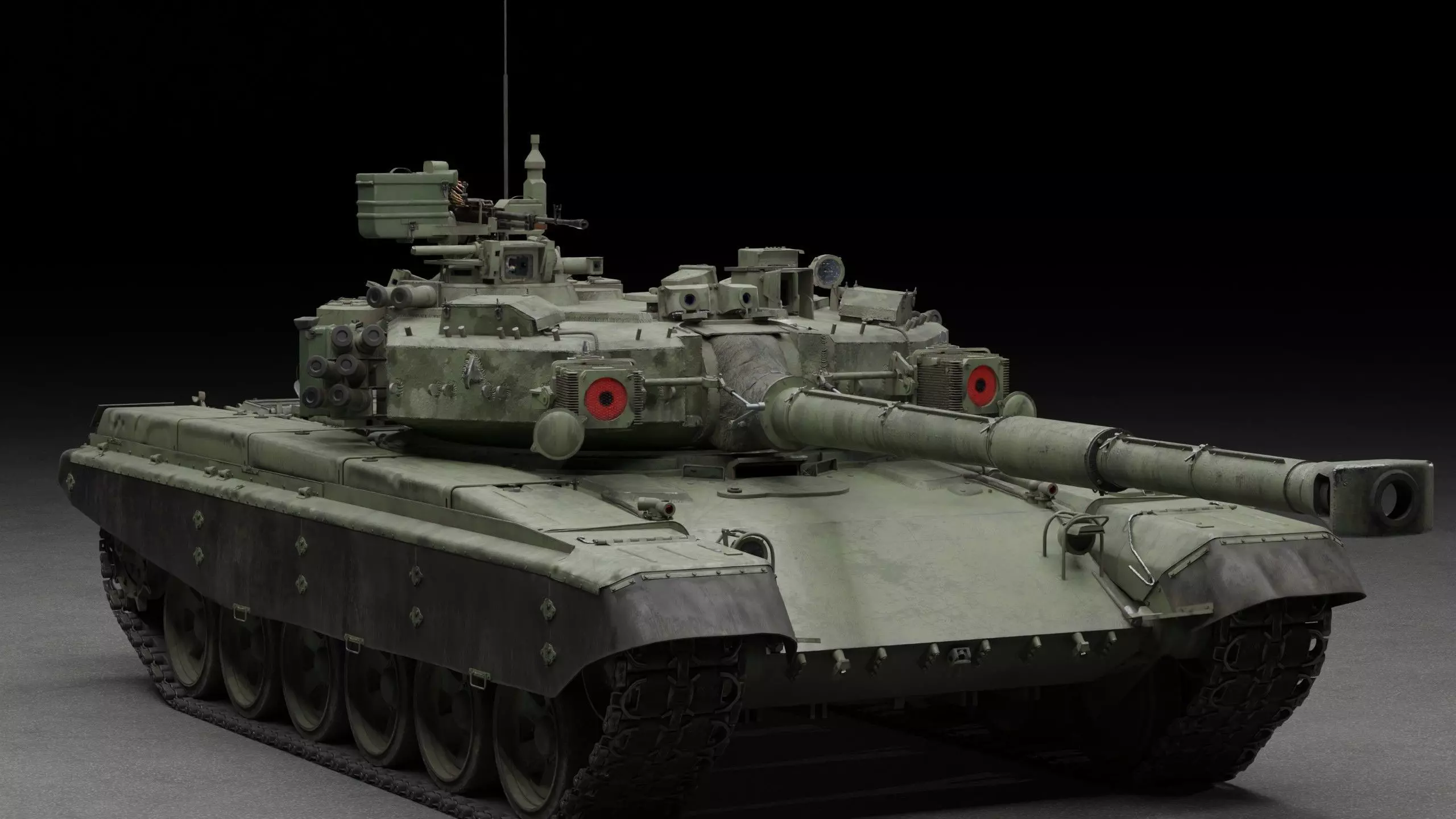 Tank Object 187 With X-shaped engine 3D Model 3D model_14