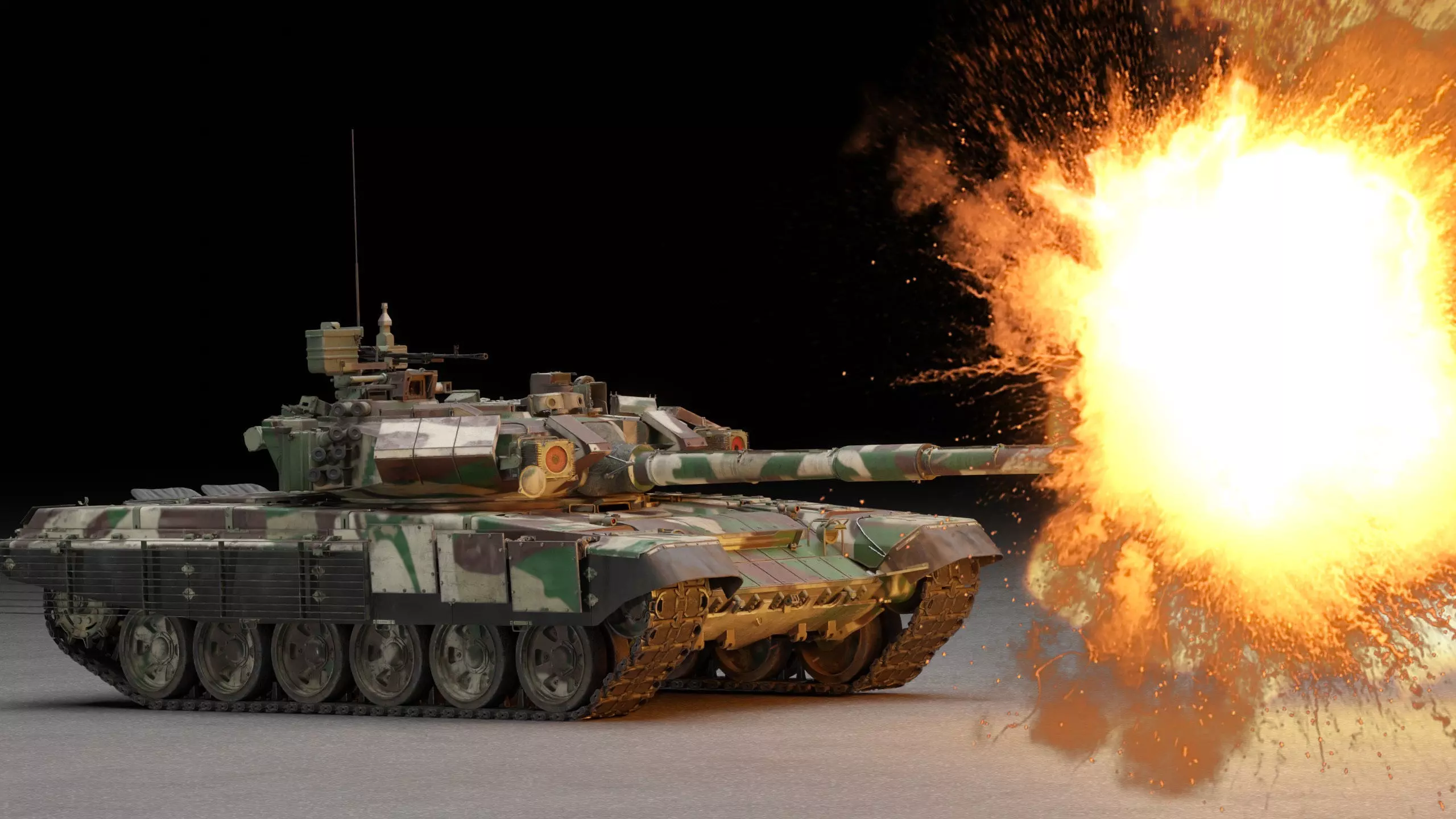 Tank Object 187 With X-shaped engine 3D Model 3D model_9