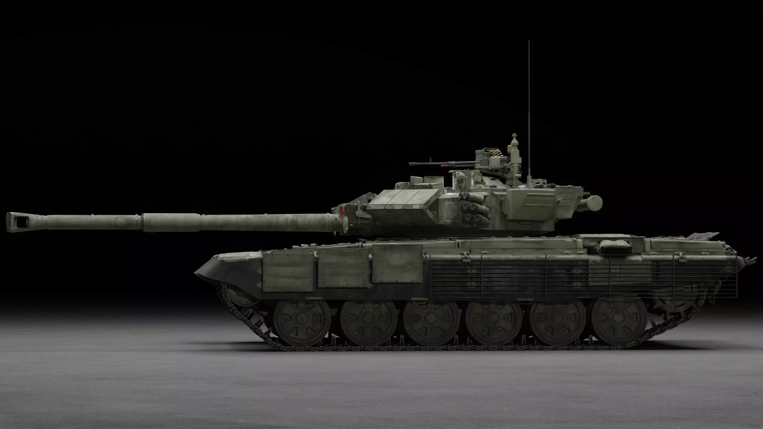 Tank Object 187 With X-shaped engine 3D Model 3D model_8