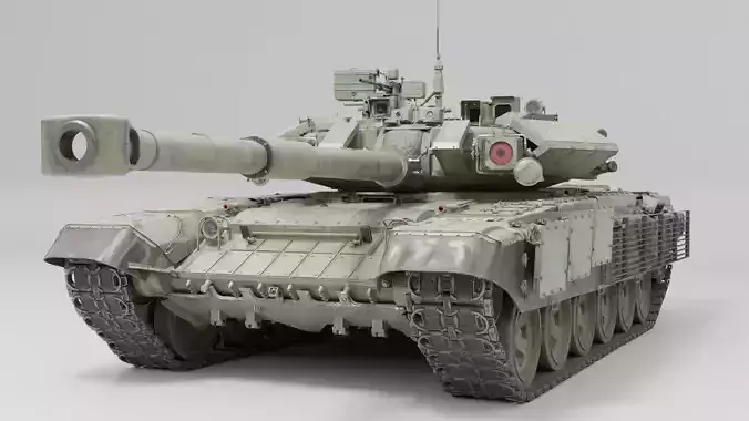 Tank Object 187 With X-shaped engine 3D Model 3D model