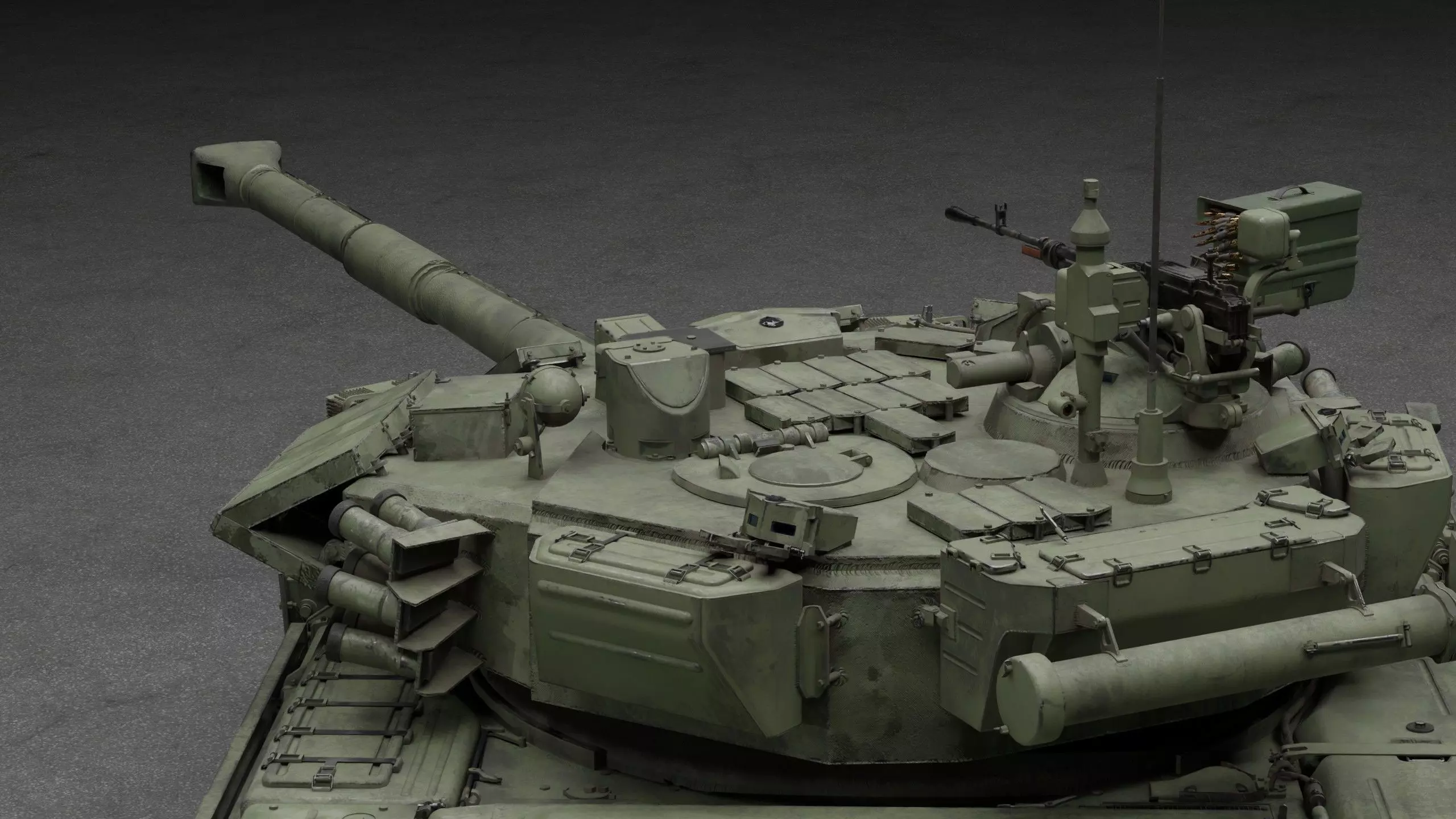 Tank Object 187 With X-shaped engine 3D Model 3D model_22