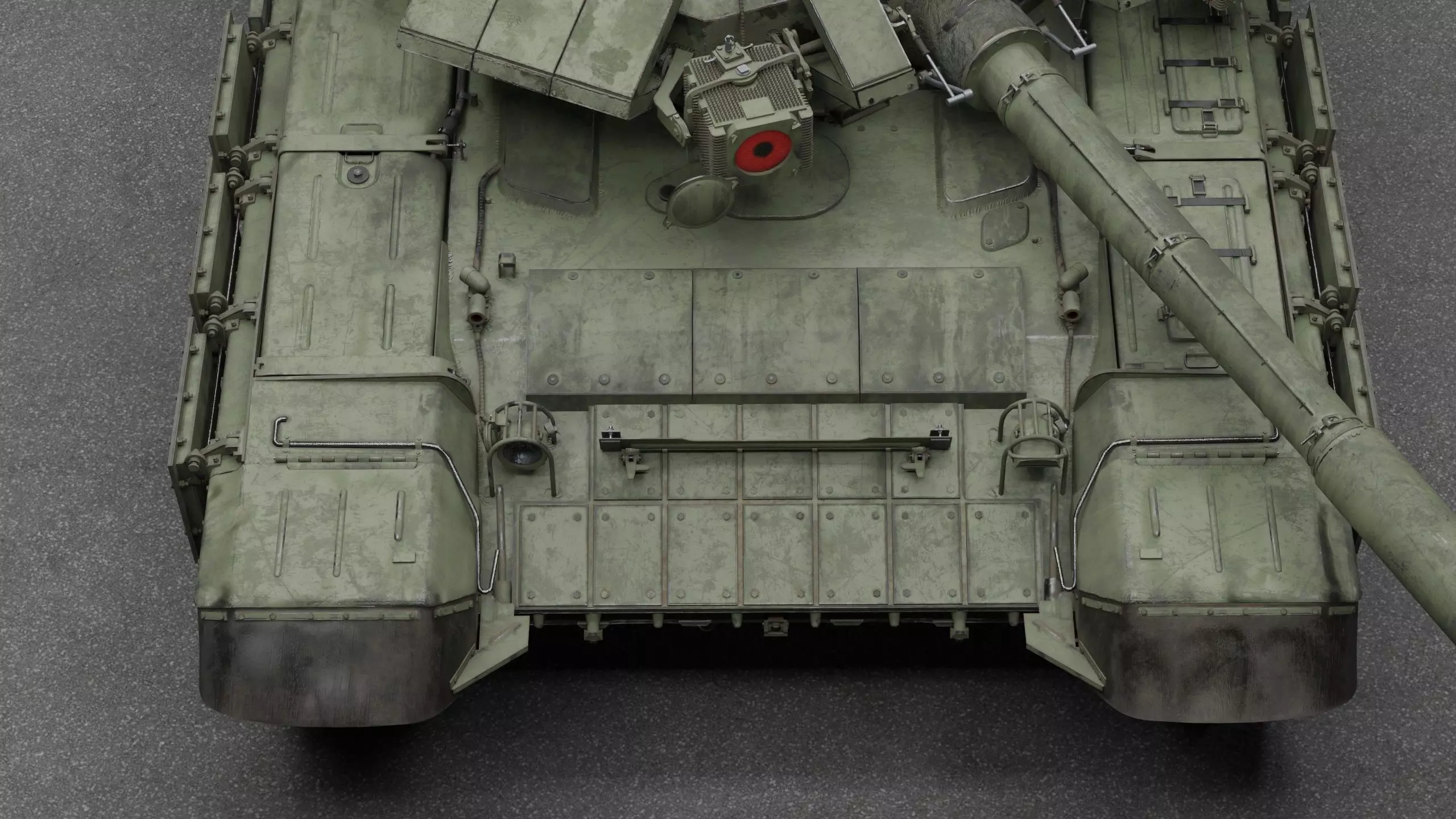 Tank Object 187 With X-shaped engine 3D Model 3D model_28