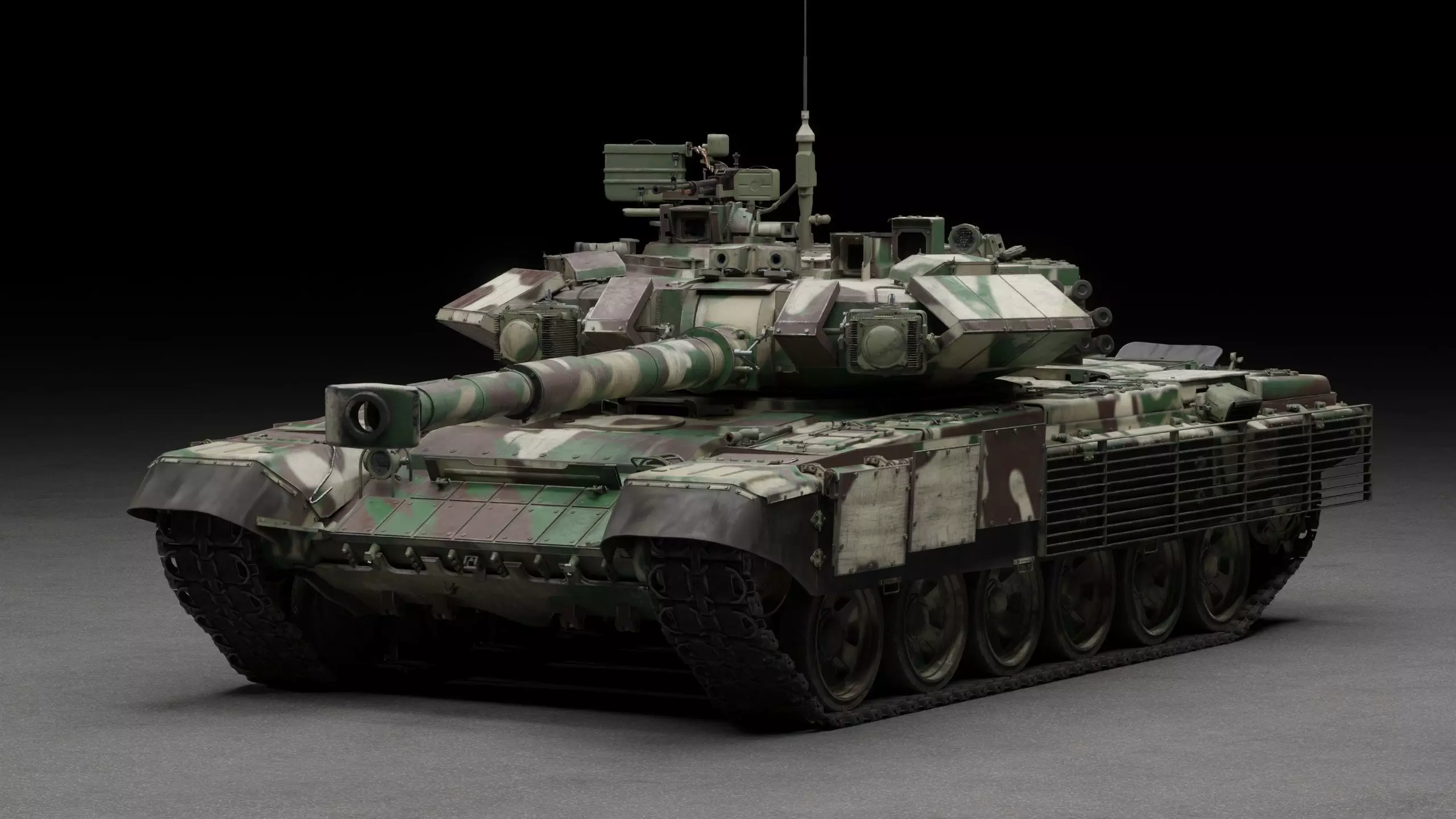 Tank Object 187 With X-shaped engine 3D Model 3D model_11