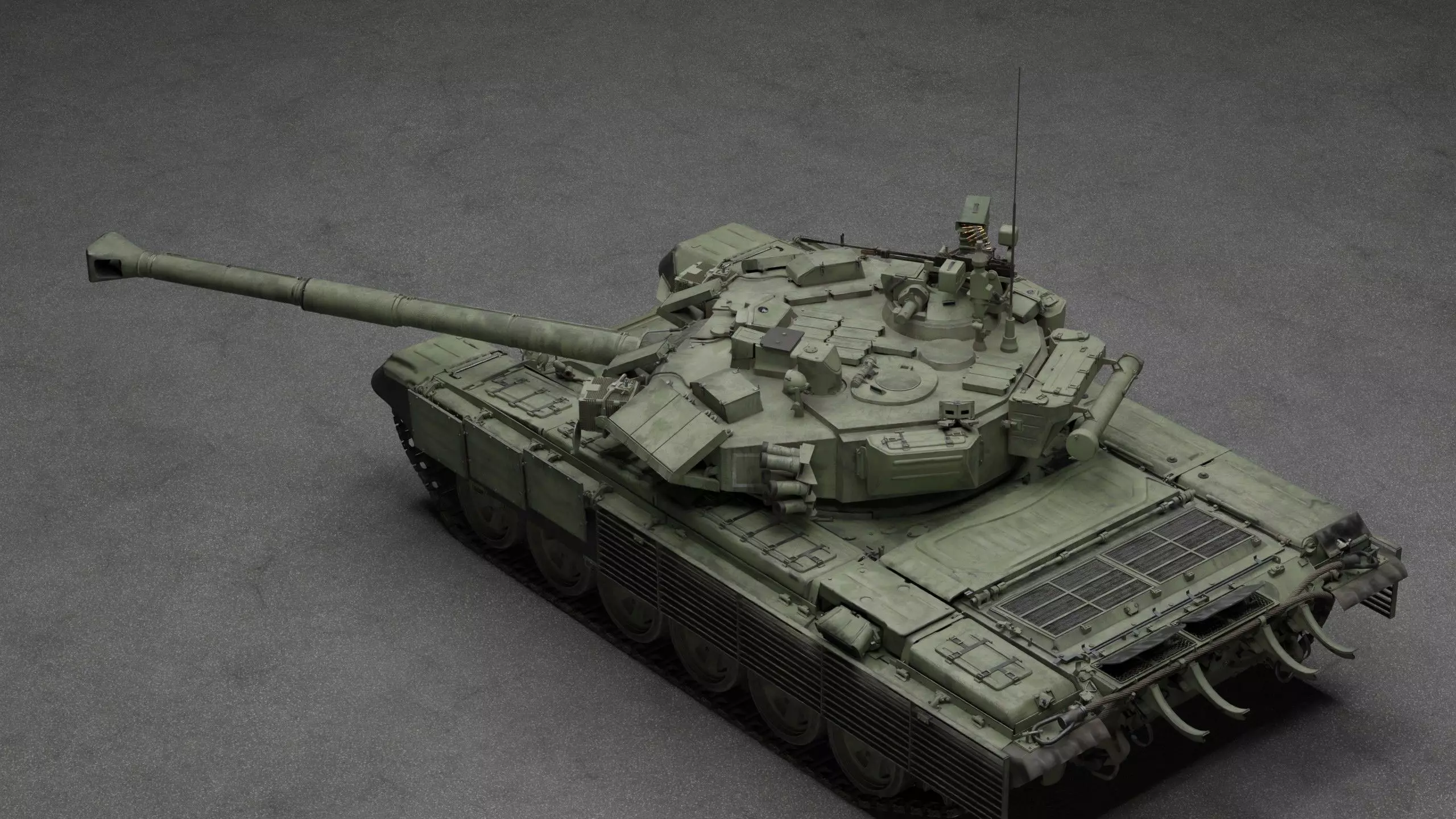 Tank Object 187 With X-shaped engine 3D Model 3D model_5