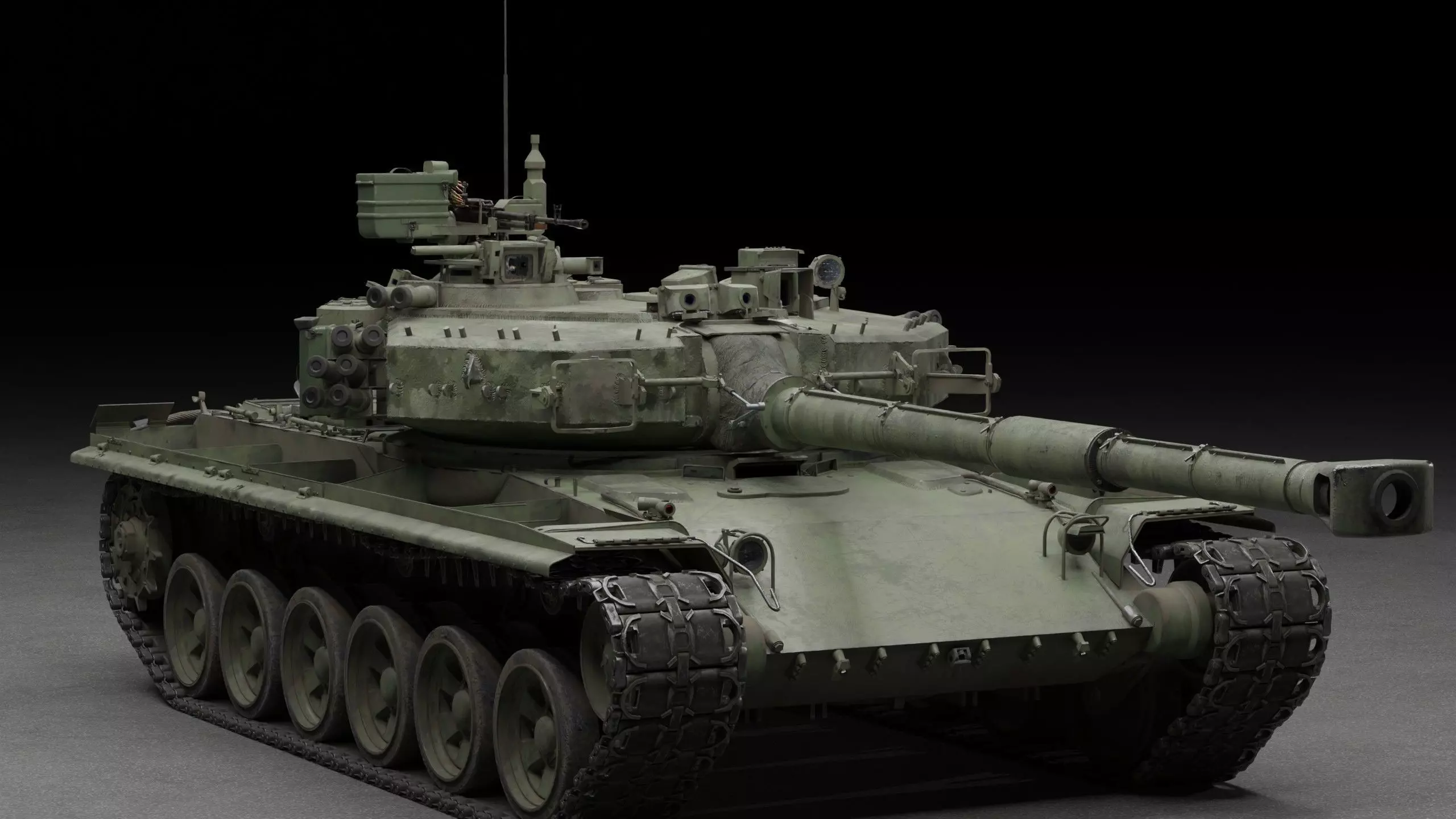 Tank Object 187 With X-shaped engine 3D Model 3D model_15