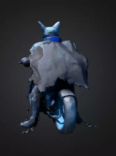 Hellhound Rider   Neon Reaper Low-poly 3D model_5