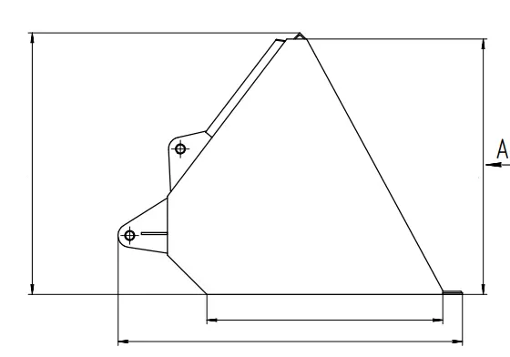 Loader on tractor Technical Drawing 3D model_4