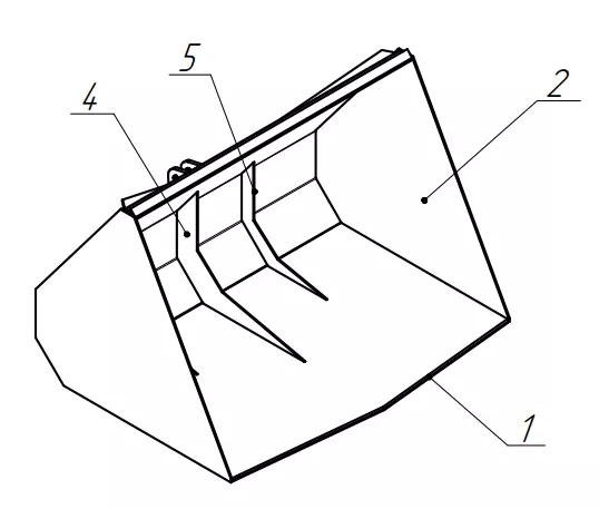 Loader on tractor Technical Drawing 3D model_5