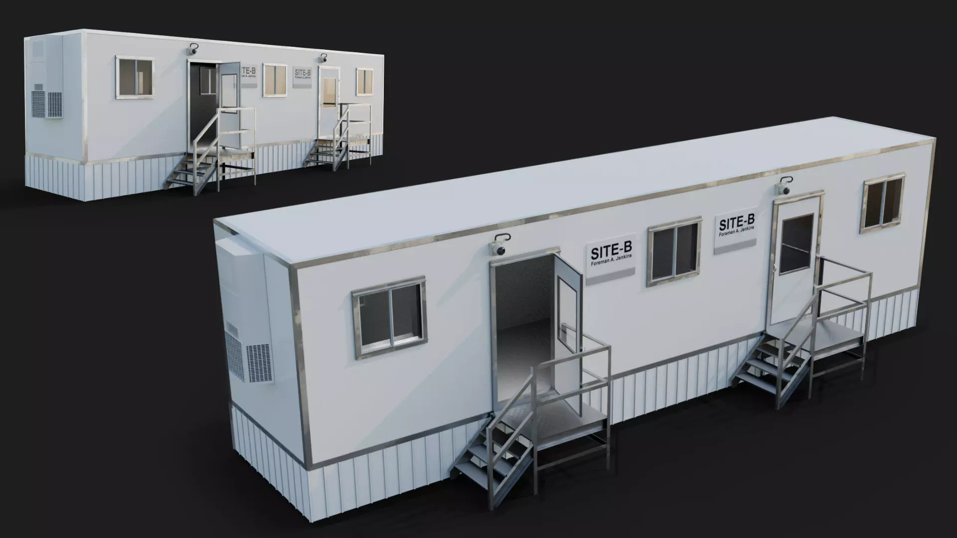 Construction Mobile Portable Office and industry pack 3d models 3D Model Collection_3