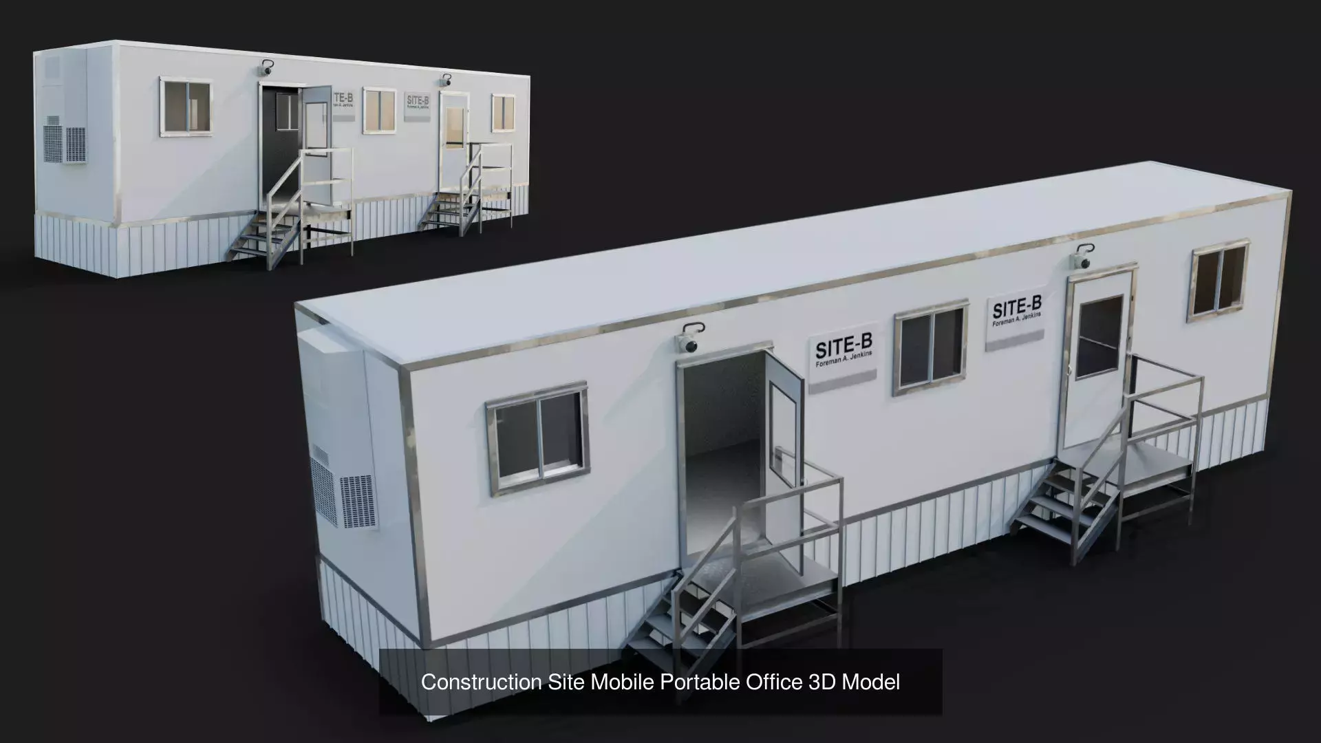 Construction Mobile Portable Office and industry pack 3d models 3D Model Collection_2
