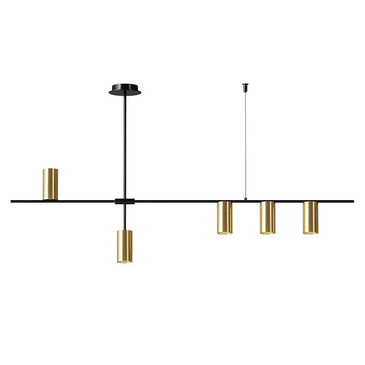 Extended pendant lamp 3D model_2