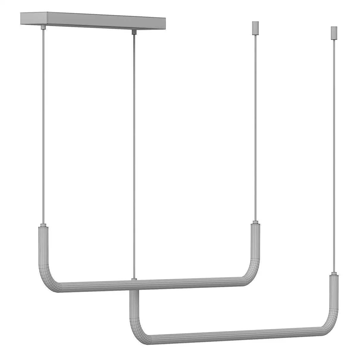 LED Chandelier for Island Dining 3D model_4