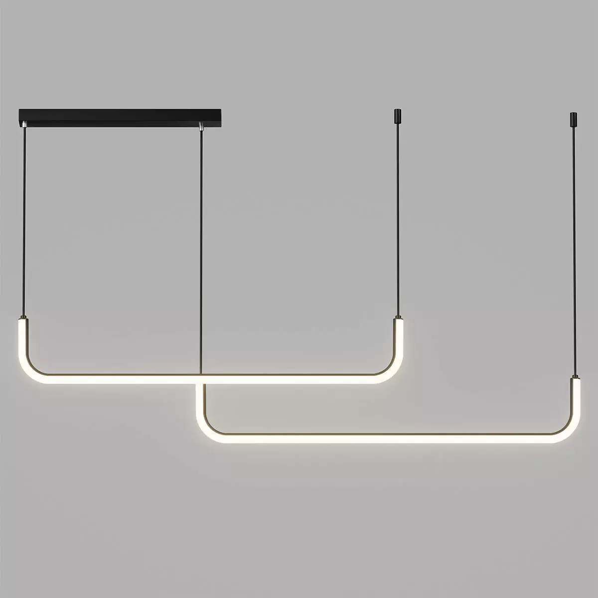 LED Chandelier for Island Dining 3D model_3