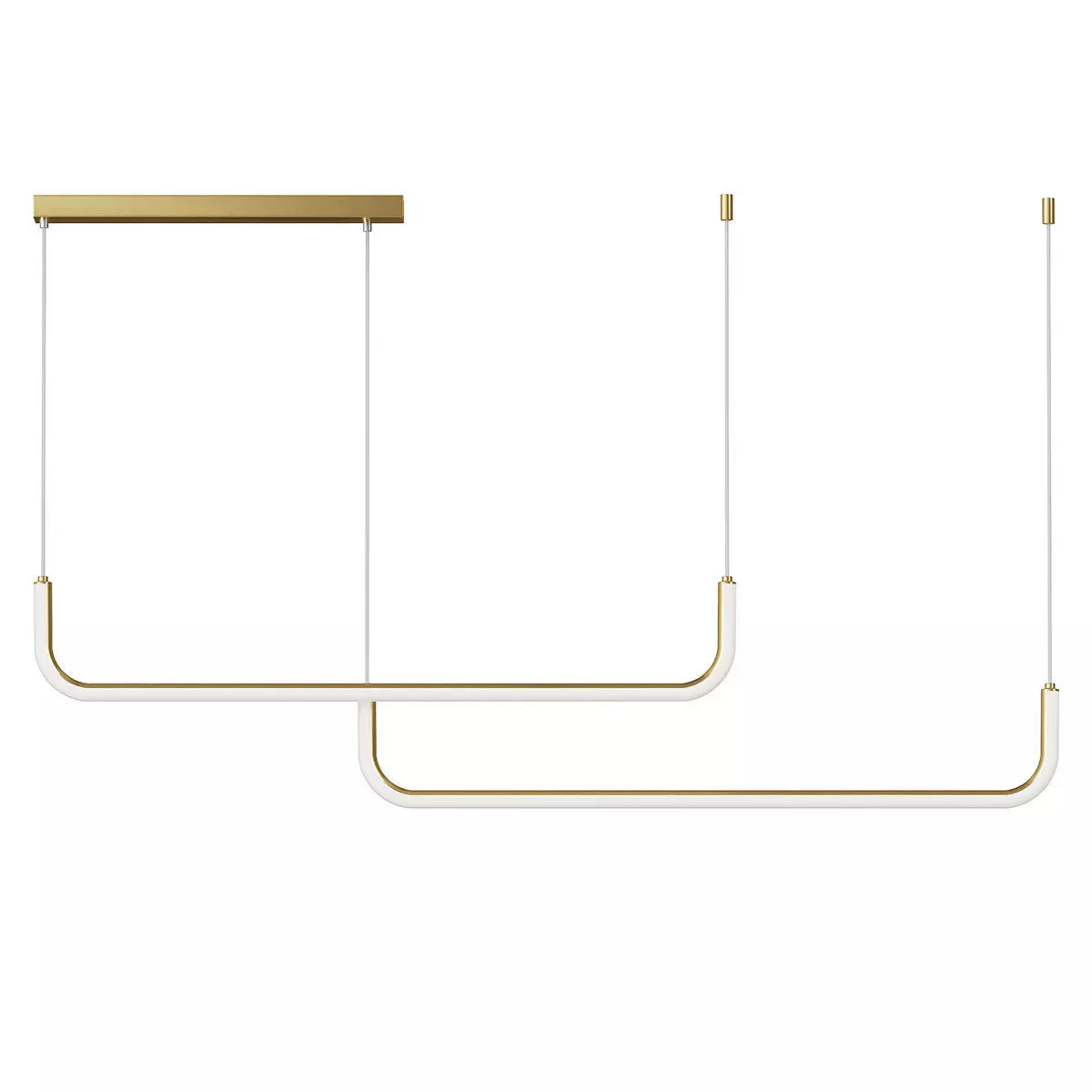 LED Chandelier for Island Dining 3D model_2