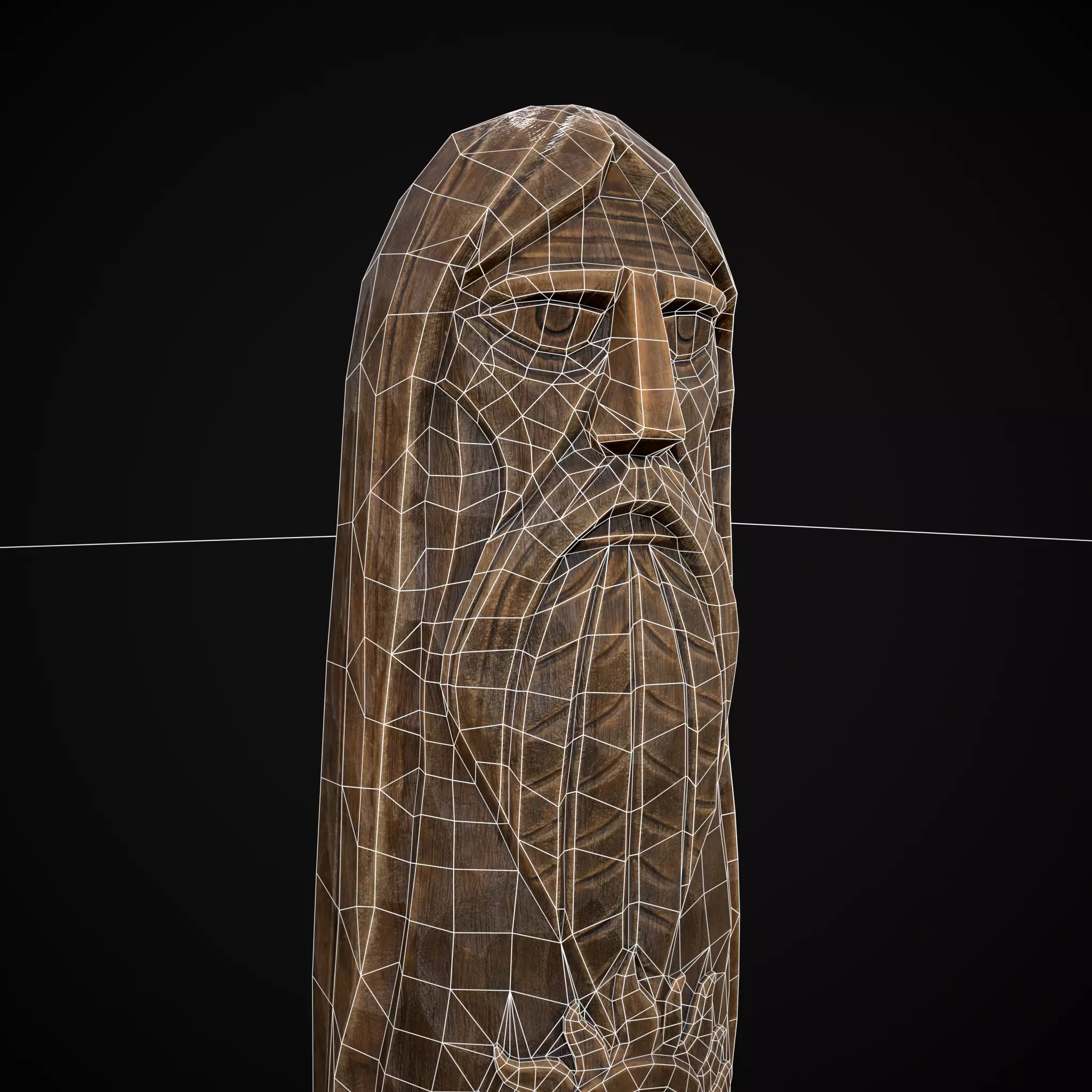 Slavic Gods Figurine Horsa Low-poly 3D model_10
