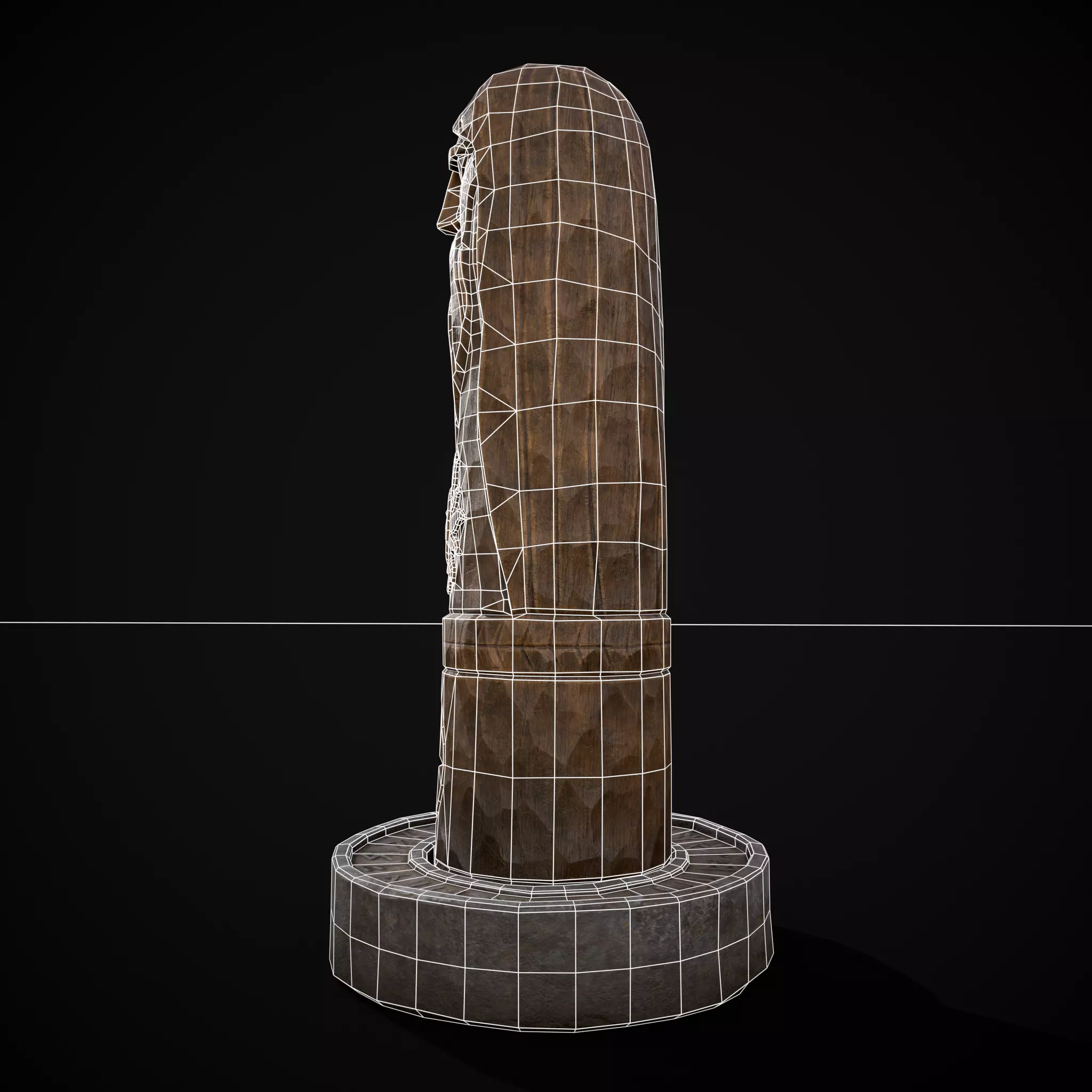 Slavic Gods Figurine Horsa Low-poly 3D model_18