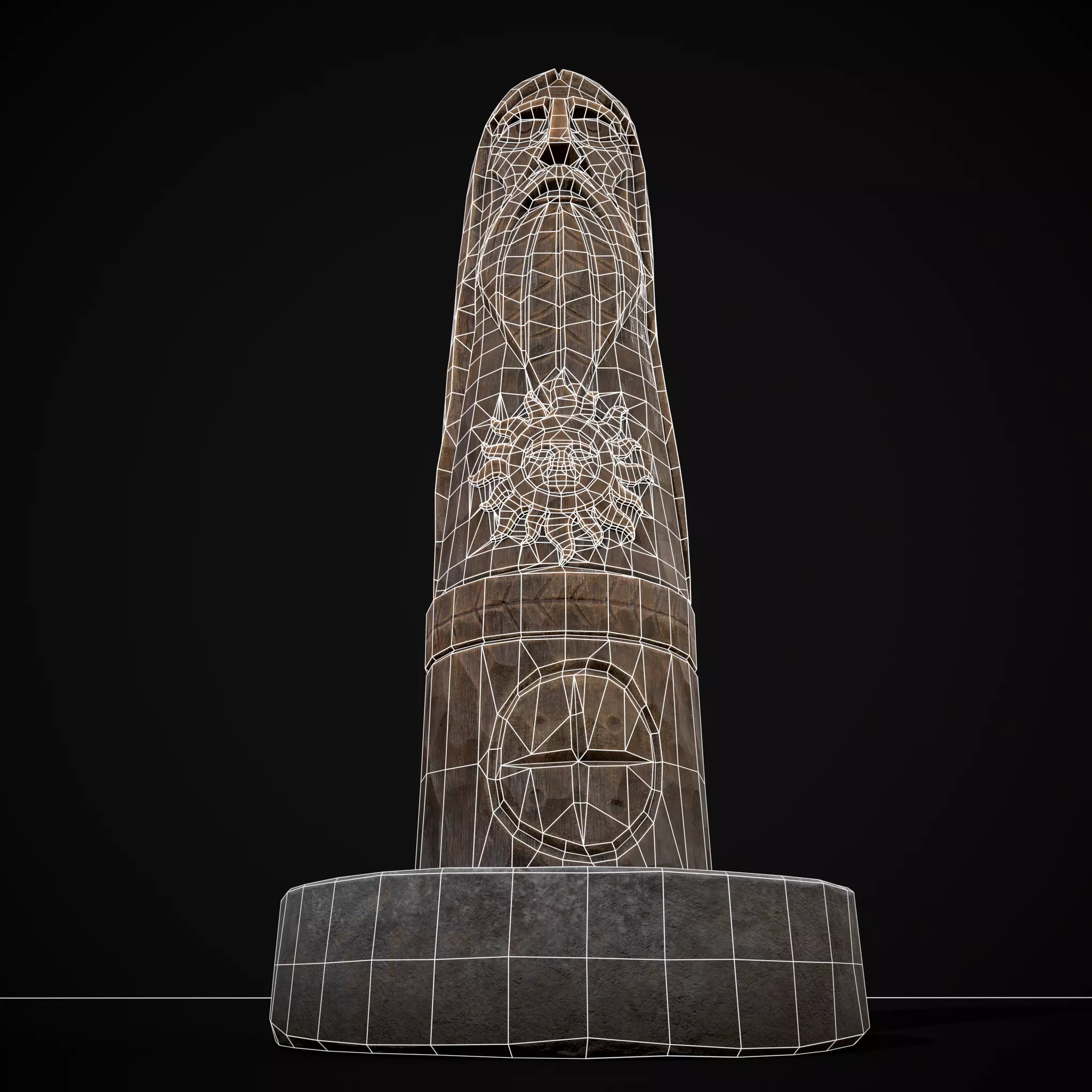 Slavic Gods Figurine Horsa Low-poly 3D model_6